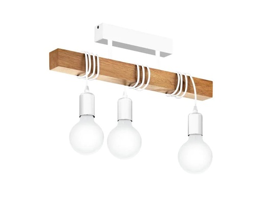 [90074330 905176] EGLO Leuchten Deckenleuchte TOWNSHEND 3x E27 Weiss
