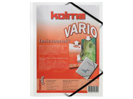 [90074337 830617] Kolma Gummibandmappe Penda Vario A4 Transparent