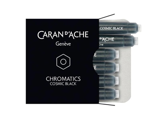 [90074417 1179429] Caran d'Ache Tintenpatrone Schwarz, 6 Stück