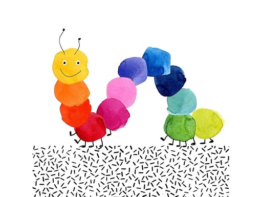 [90074541 1143296] Braun + Company Papierservietten Bunte Raupe 33 cm x 33 cm, 20 Stück