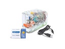 Rapesco Elektrisches Heftgerät 626EL USB/Batterie, Transparent