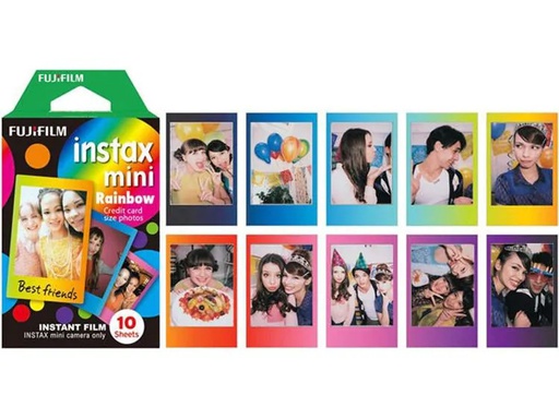 [90074593 470119] Fujifilm Sofortbildfilm Instax Mini Rainbow 10 Blatt