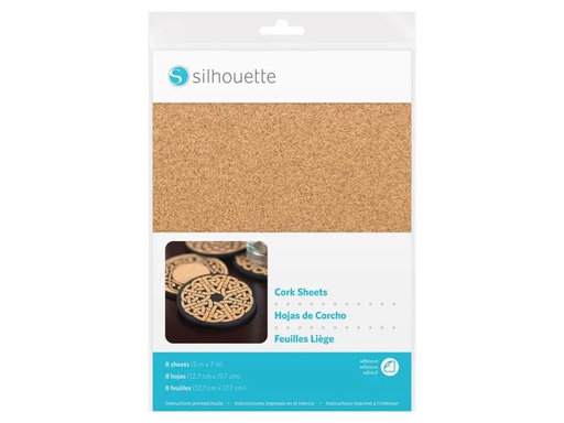 [90074617 471830] Silhouette Korkpapier 8 Blätter 12.7 x 17.8 cm