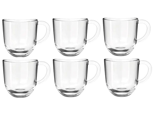 [90074772 1187755] Leonardo Kaffeetasse Napoli 280 ml, 6 Stück, Transparent