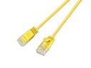 SLIM Slimpatchkabel RJ-45 - RJ-45, Cat 6, UTP, 5 m, Gelb