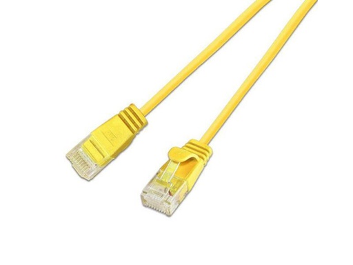 [90075063 353697] SLIM Slimpatchkabel RJ-45 - RJ-45, Cat 6, UTP, 5 m, Gelb