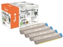 Peach Tonerset OKI C801 / 821-Series BK, C, M, Y