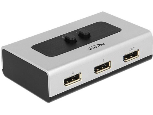 [90075424 355483] Delock Switchbox Displayport, 2 Port