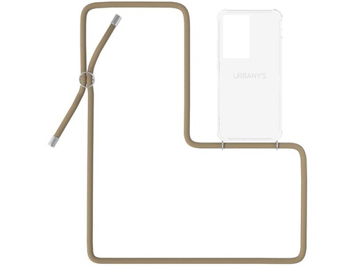 [90075579 1159844] Urbany's Necklace Case Galaxy S21 Ultra Beach Beauty Transparent