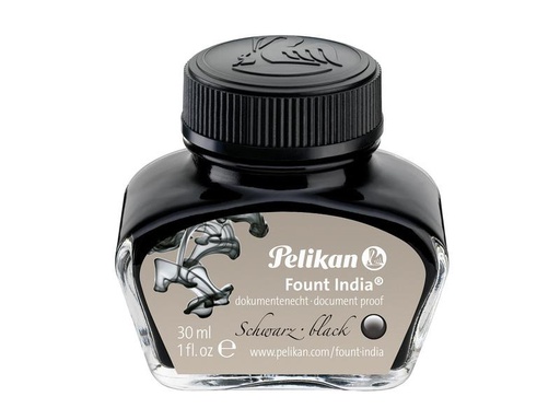 [90075703 1166400] Pelikan Tusche 518 Fount India 30ml, Schwarz