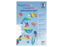 URSUS Fensterfolie 23 x 33 cm Regenbogen, 3 Blatt, 3 Vorlagebogen