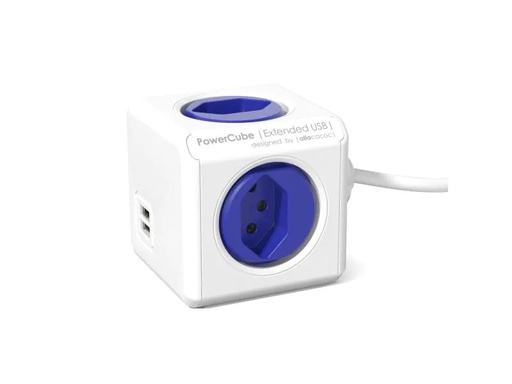 [90075921 473615] Allocacoc Tischsteckdosenleiste PowerCube Extended 4x T13 mit USB