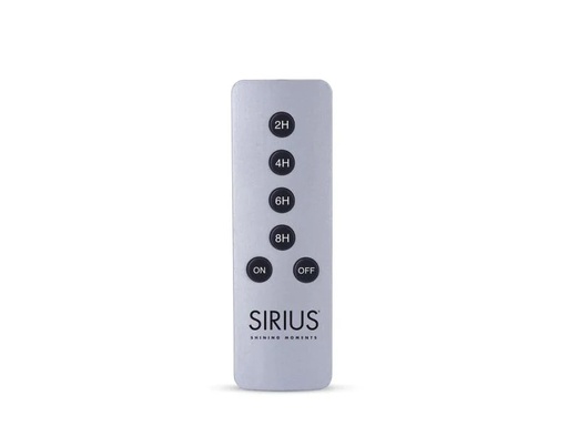 [90075986 569646] Sirius Fernbedienung mit Timerfunktion Silber