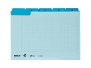 Biella Karteikarten A5, A-Z, 25-teilig, Blau