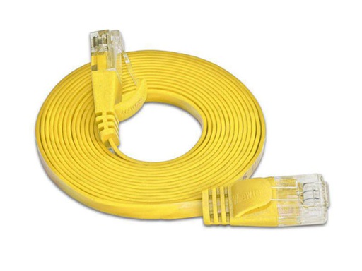 [90076132 314762] SLIM Slimpatchkabel RJ-45 - RJ-45, Cat 6, STP, 7.5 m, Gelb