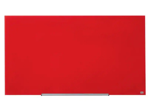 [90076183 537464] Nobo Magnethaftendes Glassboard Diamond 71.1 cm x 126 cm, Rot