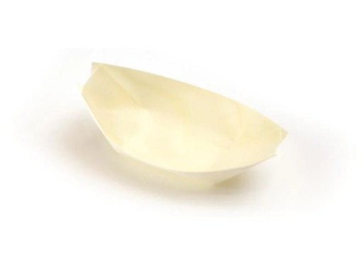 [90076186 1072846] Sier Fingerfood-Schale Holzboot 7 x 11 cm, 100 Stück