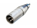 Neutrik Audio-Adapter NA2 MpxMM XLR 3 Pole, male - Cinch