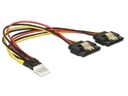 Delock Y-Stromkabel Floppy 4Pin - 2x SATA 20 cm