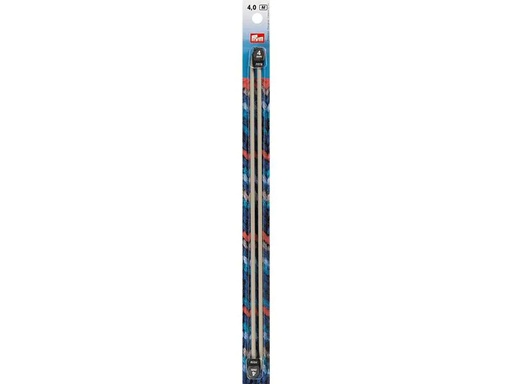 [90076389 1175081] Prym Stricknadeln 4.00 mm, Alu, 2 Stück, Grau