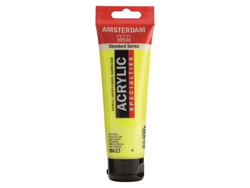 [90076444 995988] Amsterdam Acrylfarbe Standard 256 Reflexgelb Halbtransp. 120 ml