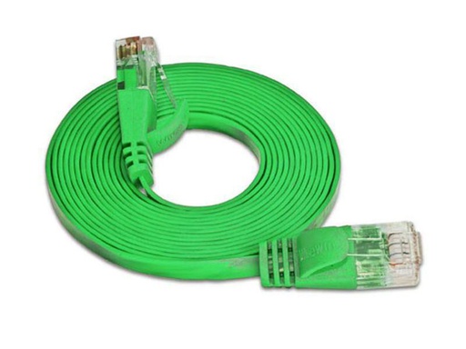[90076549 314647] SLIM Slimpatchkabel RJ-45 - RJ-45, Cat 6, UTP, 2 m, Grün