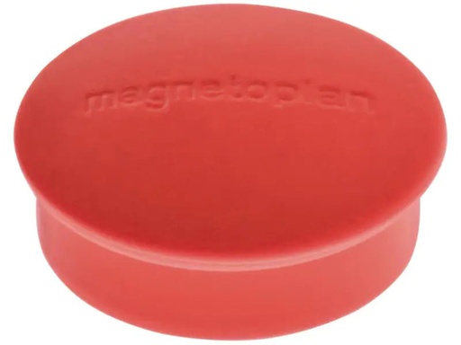 [90076673 1072886] Magnetoplan Haftmagnet Discofix Ø 1.9 cm Rot, 10 Stück