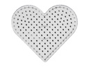 Creativ Company Bügelperlen Platten JUMBO Herz Transparent