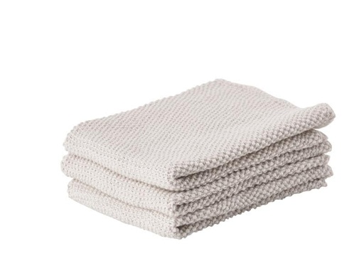 [90076943 676423] Zone Denmark Abwaschlappen 27 cm x 27 cm, 3 Stück, Beige