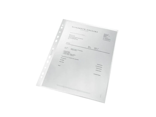 [90077081 1105167] Leitz Zeigetasche Recycle A4 25 Stück, Transparent