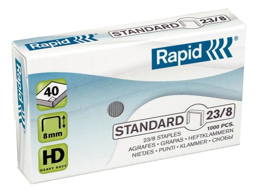 [90077112 343727] Rapid Heftklammer Rapid 23/8 1000 Stück