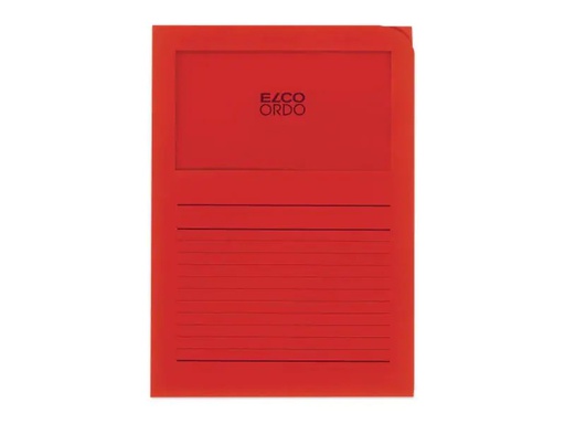 [90077199 868535] ELCO Sichthülle Ordo Classico A4 Rot, 10 Stück