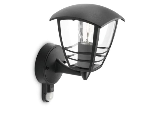 [90077280 241921] Philips myGarden IR Wandleuchte Creek, 60W, Schwarz, ohne LM