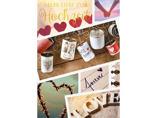 [90077308 958993] ABC Hochzeitskarte Alles Liebe zur Hochzeit, Maxi