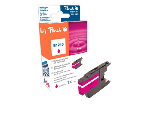 [90077324 269898] Peach Tinte Brother LC-1240M Magenta