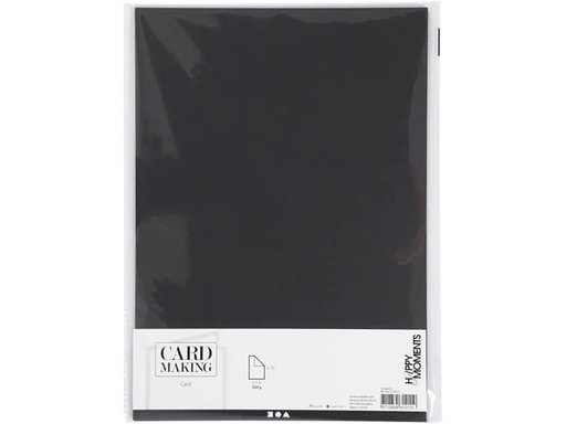 [90077336 890208] Creativ Company Fotokarton A4, 10 Blatt, Schwarz