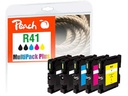 Peach Tinte Ricoh GC41 2x BK, 1x C, M, Y