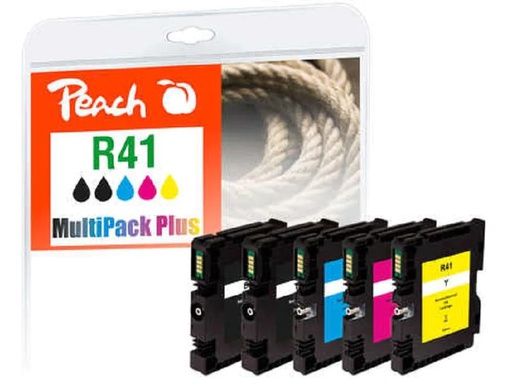[90077419 1142636] Peach Tinte Ricoh GC41 2x BK, 1x C, M, Y