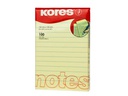 Kores Notizzettel liniert 15 x 10 cm, Hellgelb