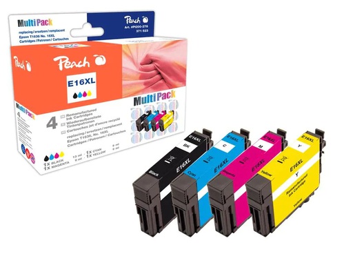 [90077508 1142558] Peach Tinte Epson No 16XL (T1636) 1x BK, C, M, Y