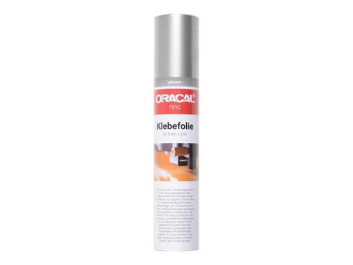 [90077512 915396] ORAFOL Vinylfolie Oracal 751C / 31.5 x 300 cm Silbergrau