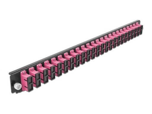 [90077656 1142986] Delock Verteilerplatte Frontblende 24 Port SC Duplex OM4 MM violett