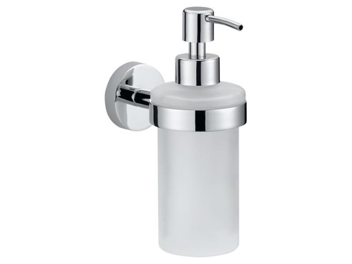 [90077790 960555] tesa Seifenspender Smooz 200 ml, Chrom/Weiss