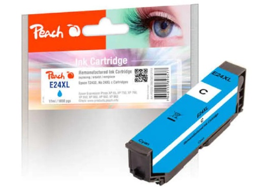[90077930 1142565] Peach Tinte Epson T2432, No 24XL Cyan