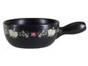 Nouvel Fondue-Caquelon Blumenwiese Schwarz