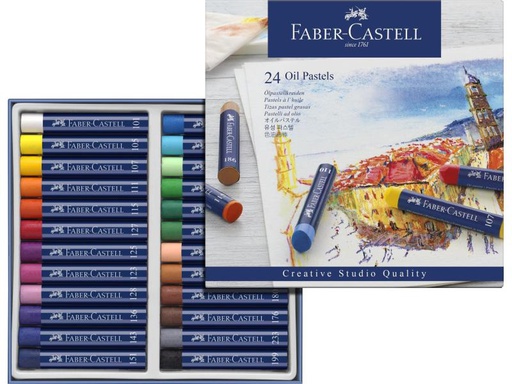 [90078147 253071] Faber-Castell Pastellkreide C. Studio 24 Stück