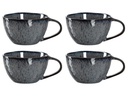 Leonardo Kaffeetasse Matera 290 ml, 4 Stück, Anthrazit