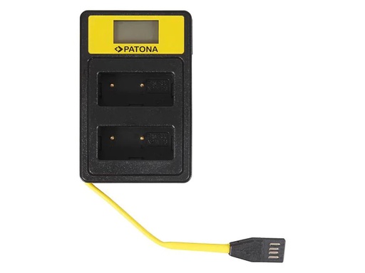 [90078232 1021665] Patona Ladegerät Smart Dual LCD USB Fujifilm NP-W126