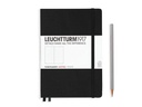 Leuchtturm Notizbuch Medium A5, Dot, 2-teilig, Schwarz