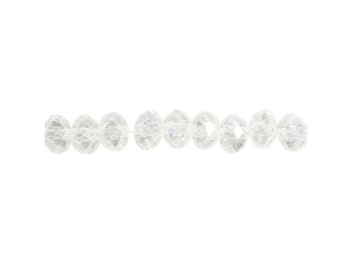 [90007839 846832] Creativ Company Glasschliffperlen 5 mm x 6 mm Transparent